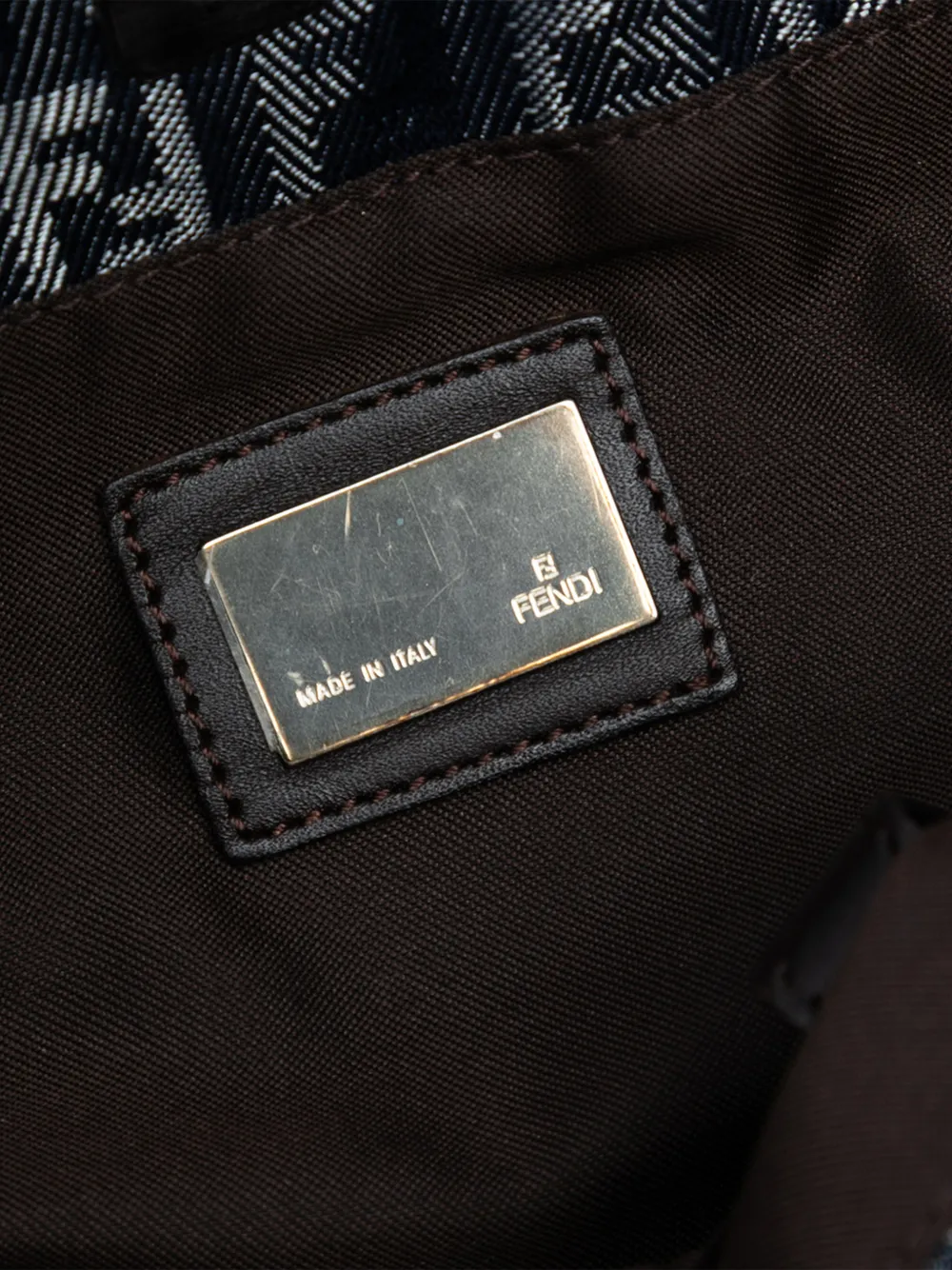 FENDI Pre-owned 2000-2010 Zucchino Denim Tote Bag In Blue