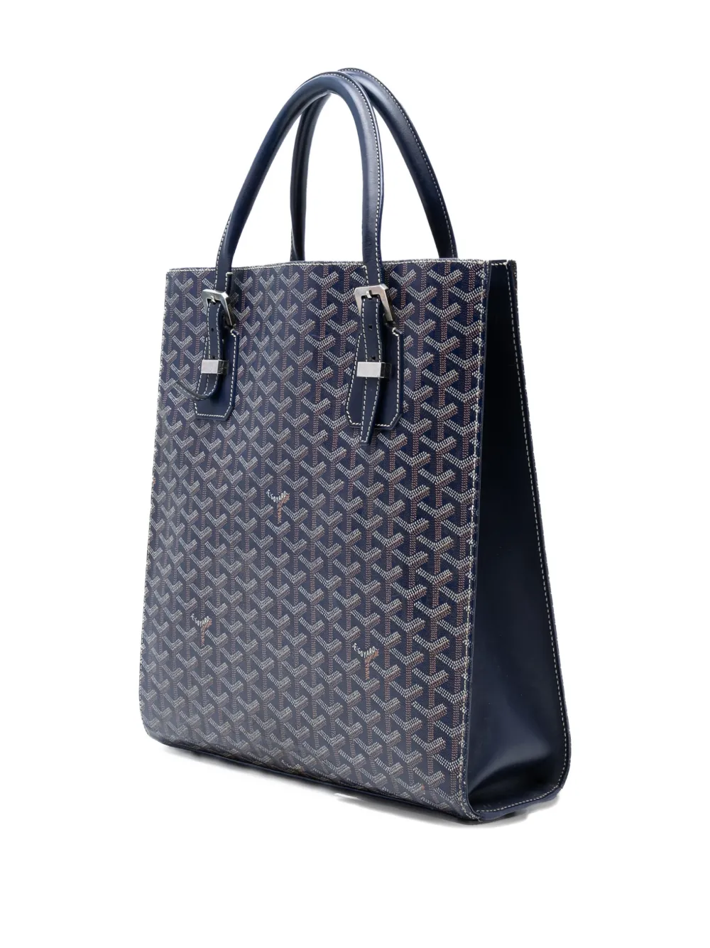 Pre-owned Goyard 2015-2016 Ine Comores Gm Tote Bag In Blue