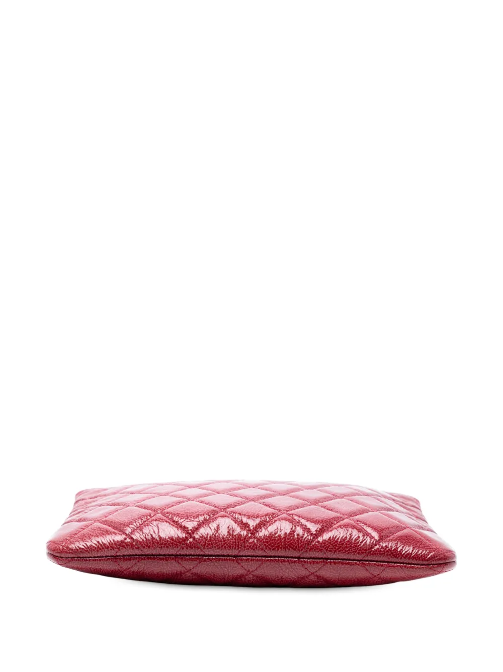 2014 Small Crinkled Patent O Case Clutch Bag