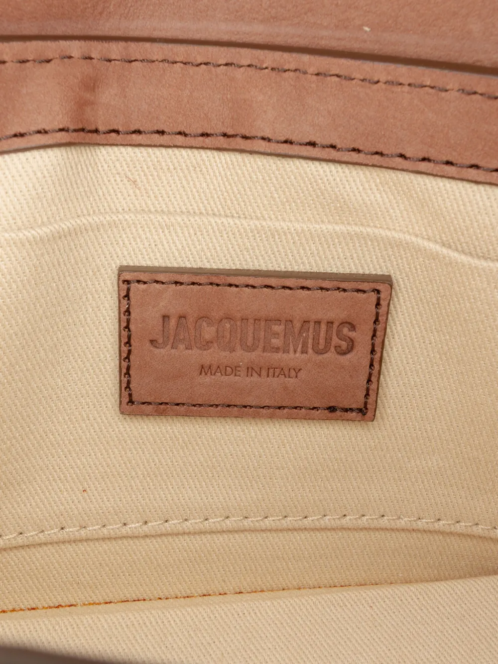 Pre-owned Jacquemus 2018-2025 Suede Le Chiquito Long Satchel In Brown