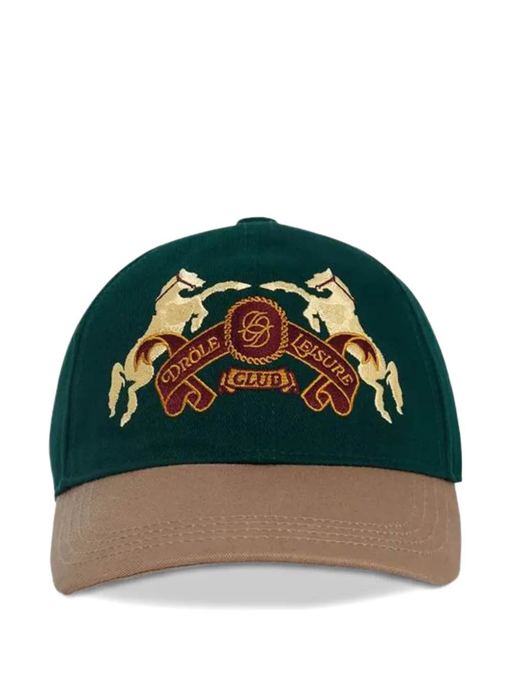 Drôle De Monsieur embroidered hat - Verde