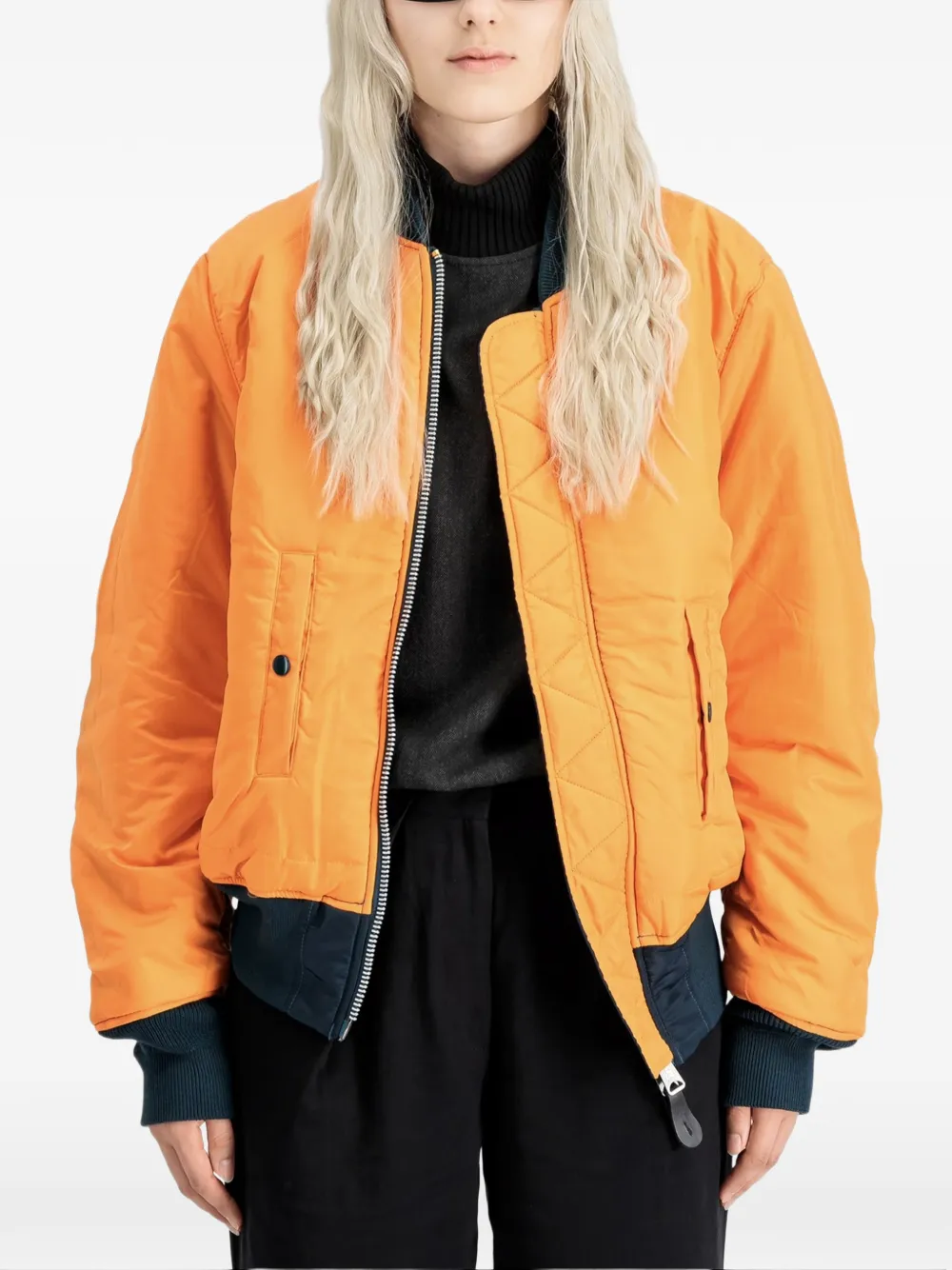 Alpha Industries zip-up bomber jacket | Varsity Jackets | Image 2