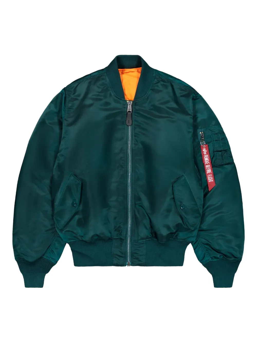 Alpha Industries zip-up bomber jacket | Blue | Image 1
