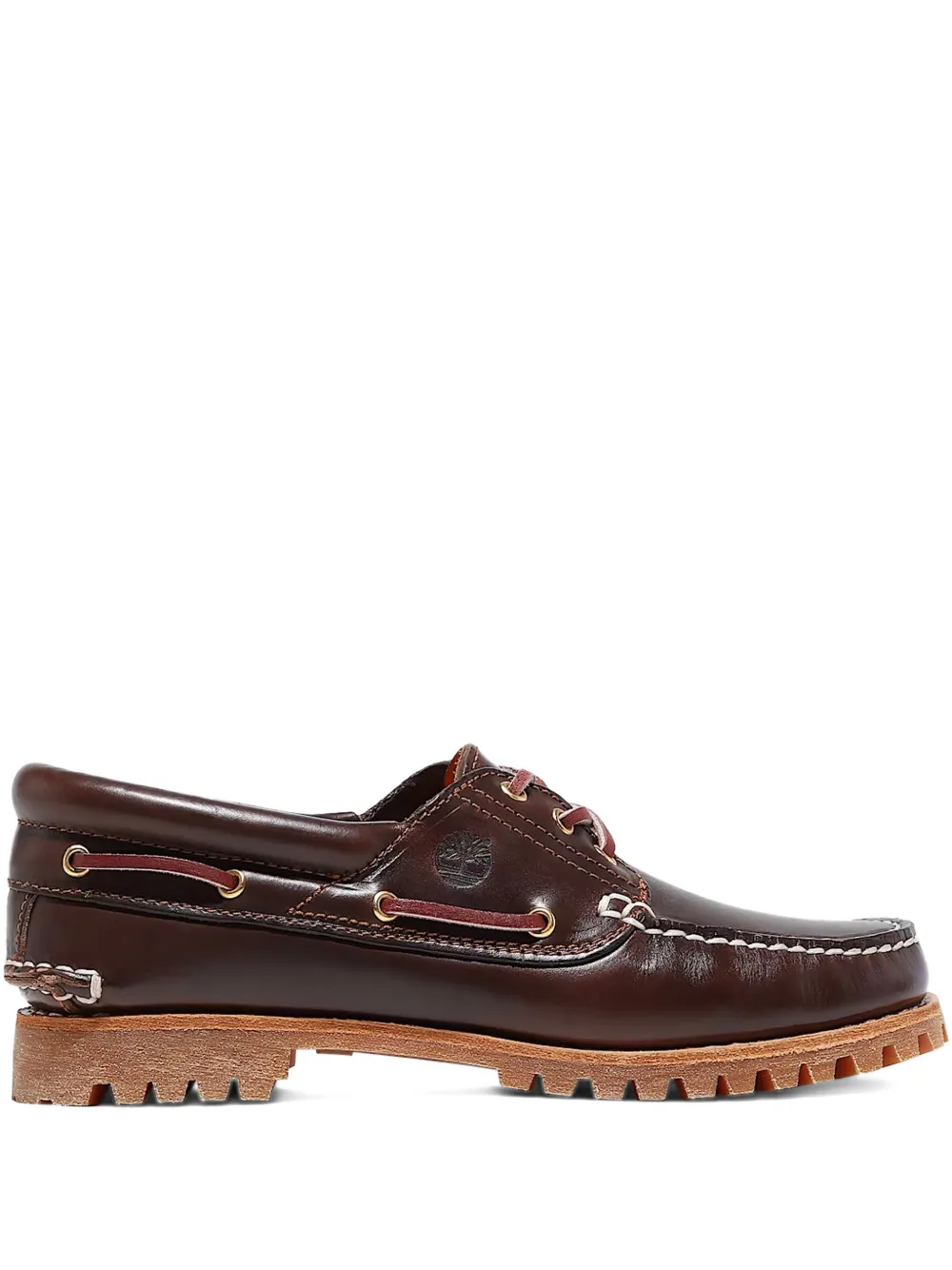 Timberland Noreen leather boat shoes - Marrone
