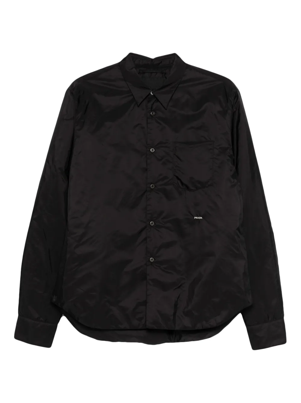 Prada chest-pocket shirt jacket - Nero