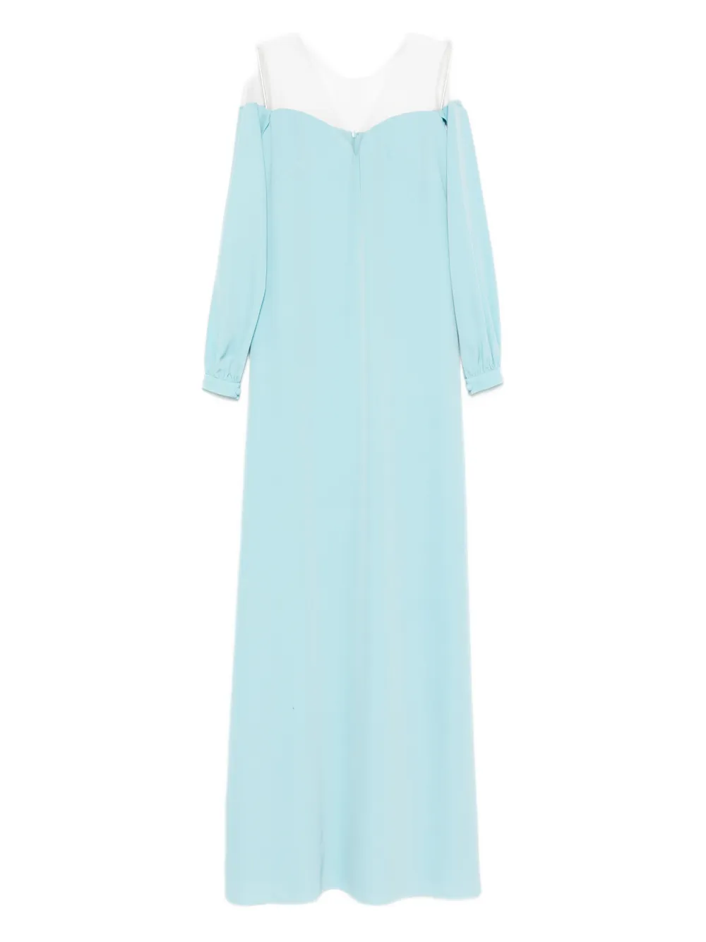 CRISTALLINI Rafaela long-sleeves maxi dress - Blu