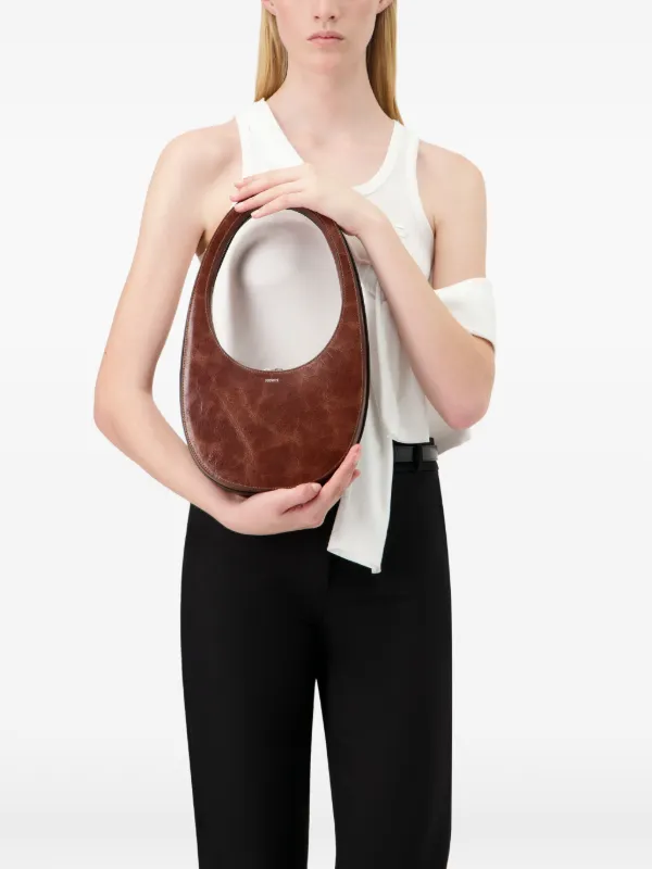 Coperni Swipe レザー ショルダーバッグ | ブラウン | FARFETCH JP