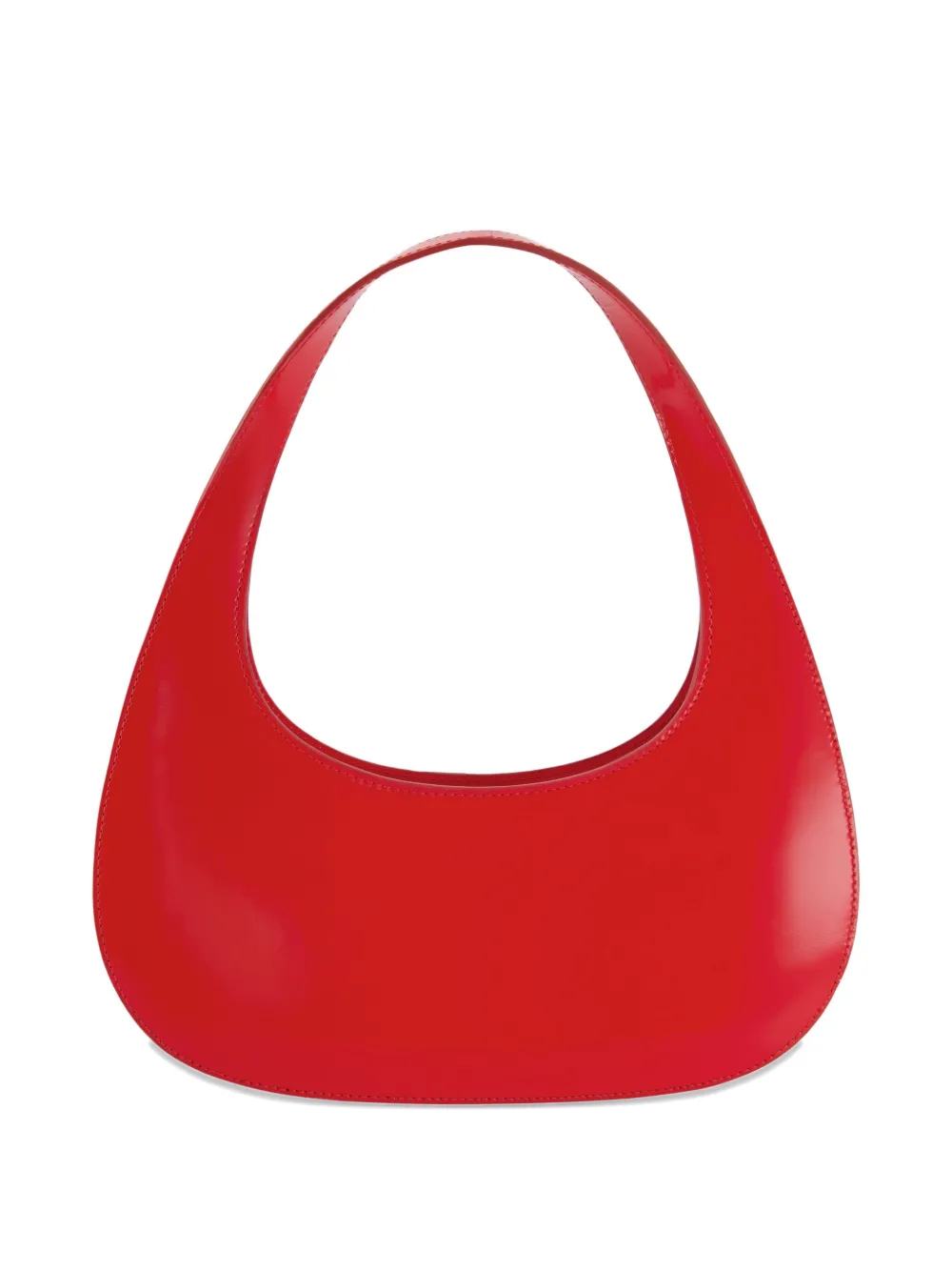 Coperni Slim Swipe Glossy Shoulder Bag In Red