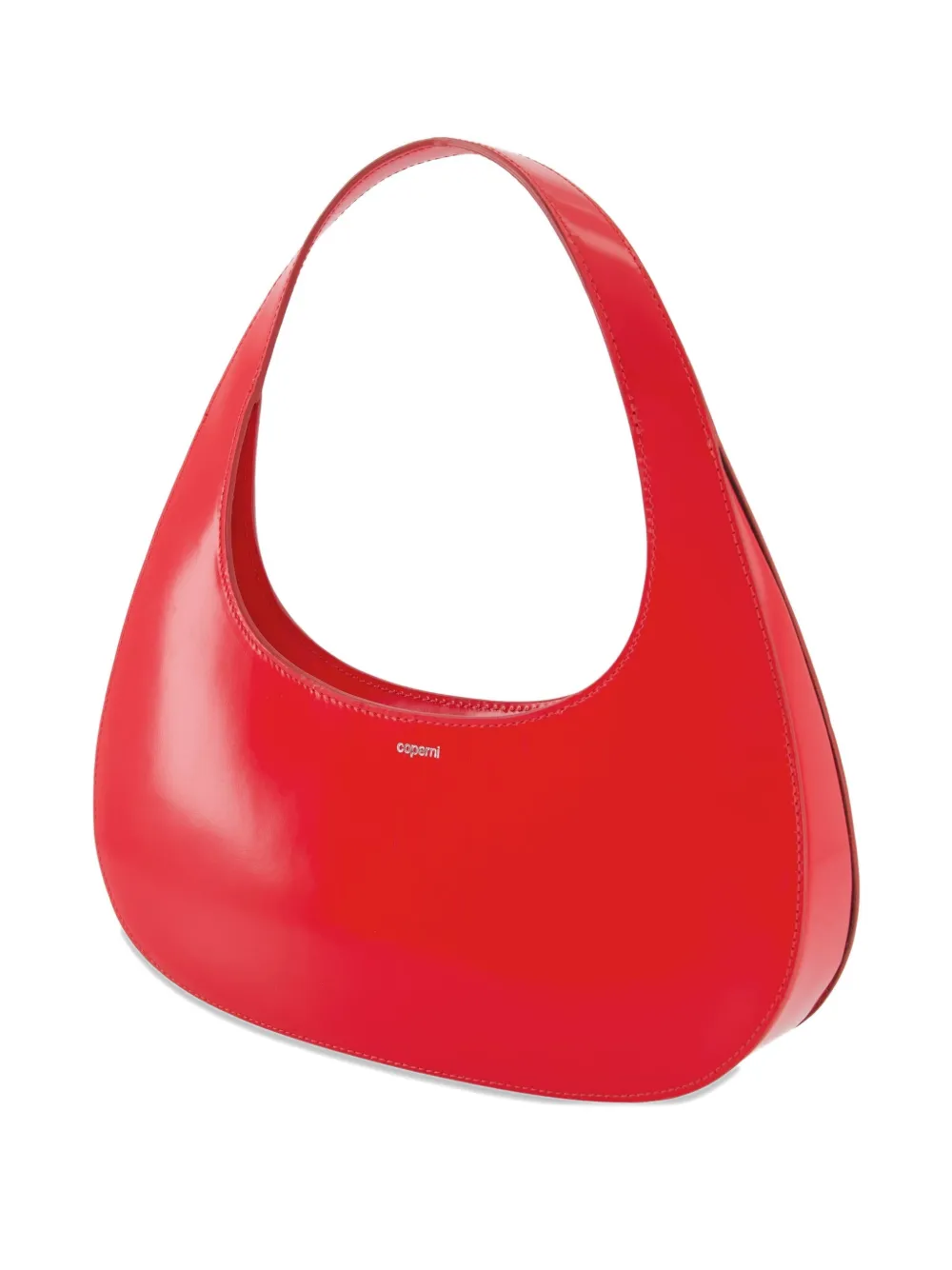 Coperni Slim Swipe Glossy Shoulder Bag In Red