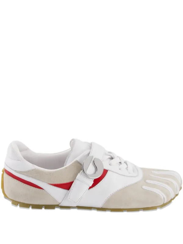 Coperni 5T Split-toe Leather Sneakers in White