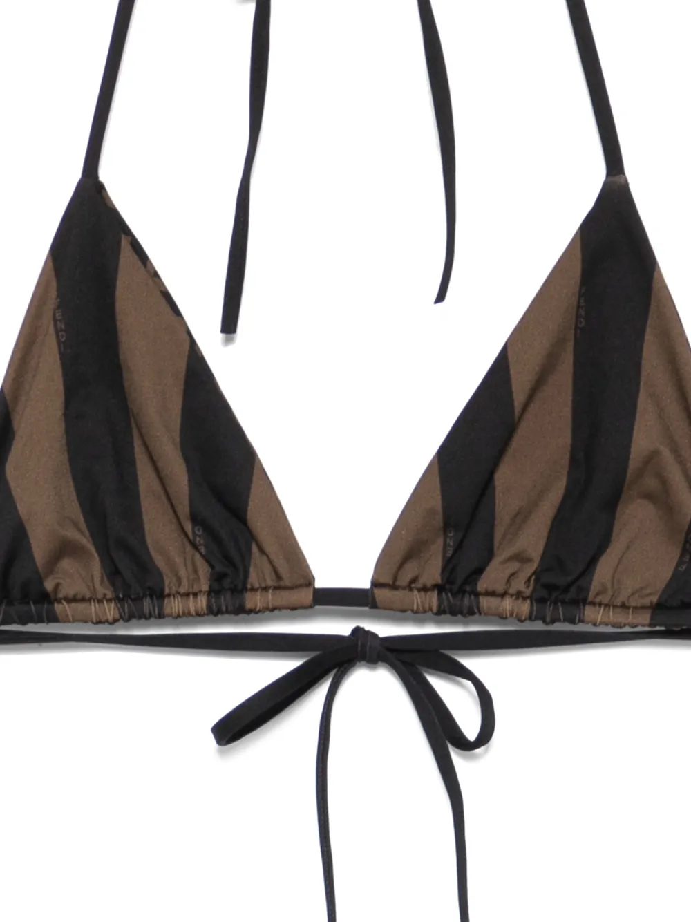 Fendi Patterned Reversible Bikini In Brown