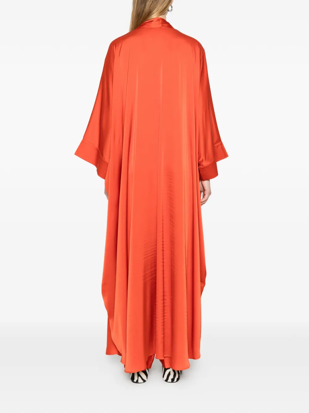  Silkylicious Abaya Three-piece Set - Orange 