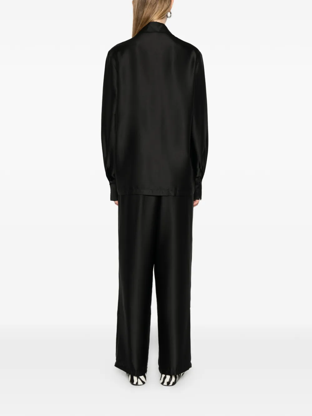  Silkylicious Silk Pyjama Set - Black 