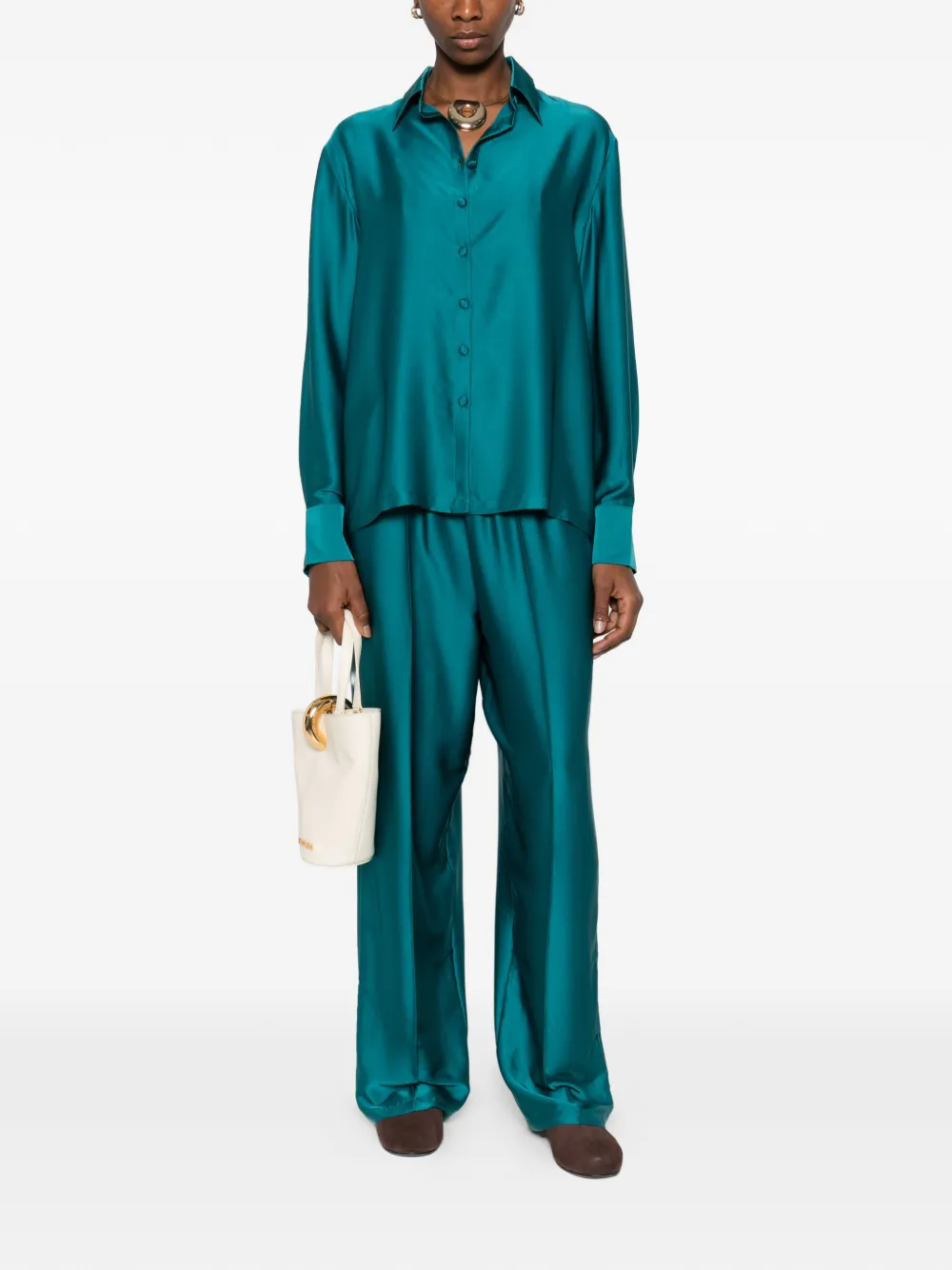 SILKYLICIOUS Fiora trousers set | Straight-Leg Pants | Image 2