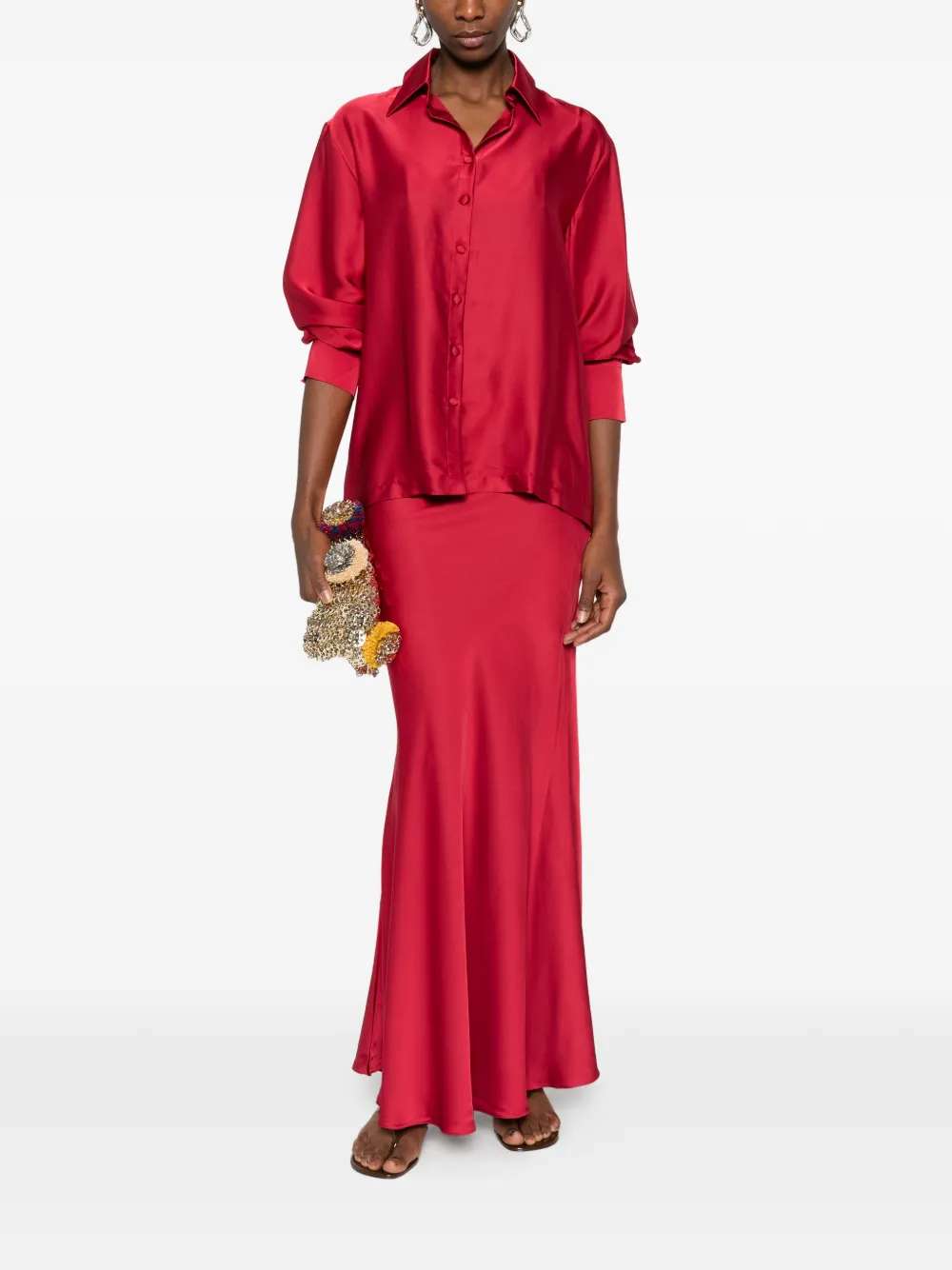 SILKYLICIOUS conjunto de falda larga Fiora | Faldas acampanadas | Image 2