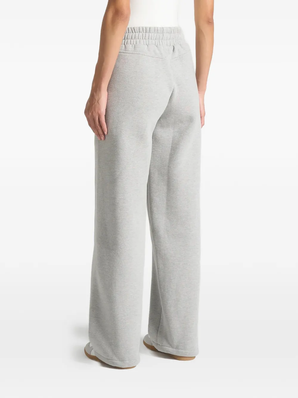 Manière De Voir Iris Drawcord Eiffel Track Pants In Gray