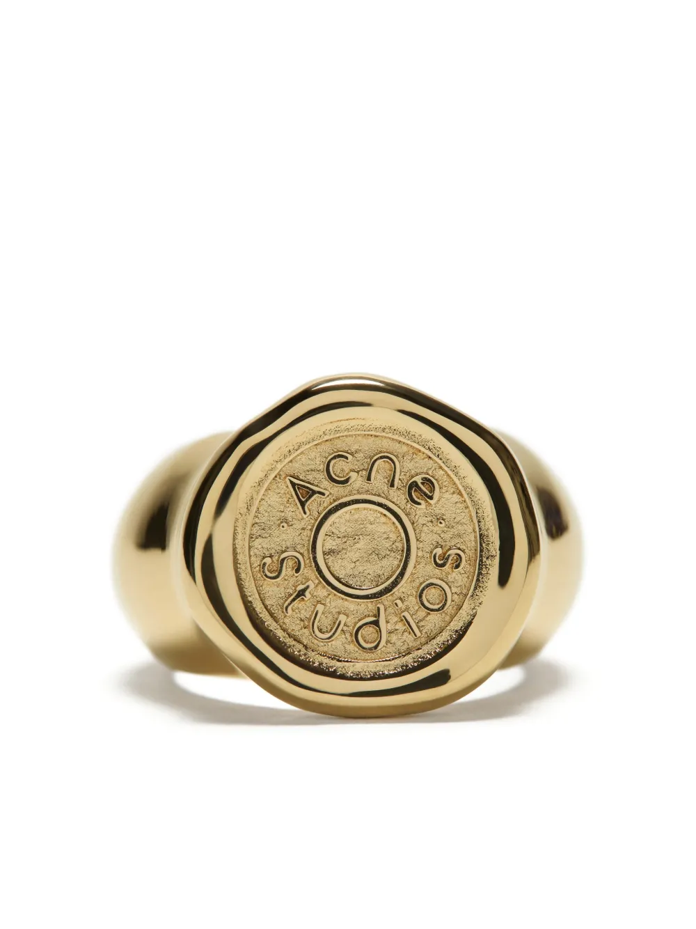 Acne Studios logo ring - Oro