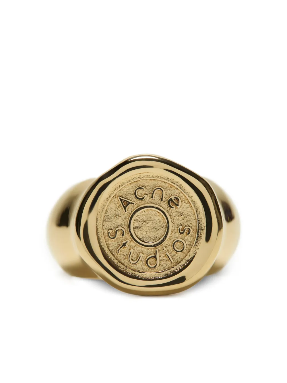 Acne Studios logo ring - Oro