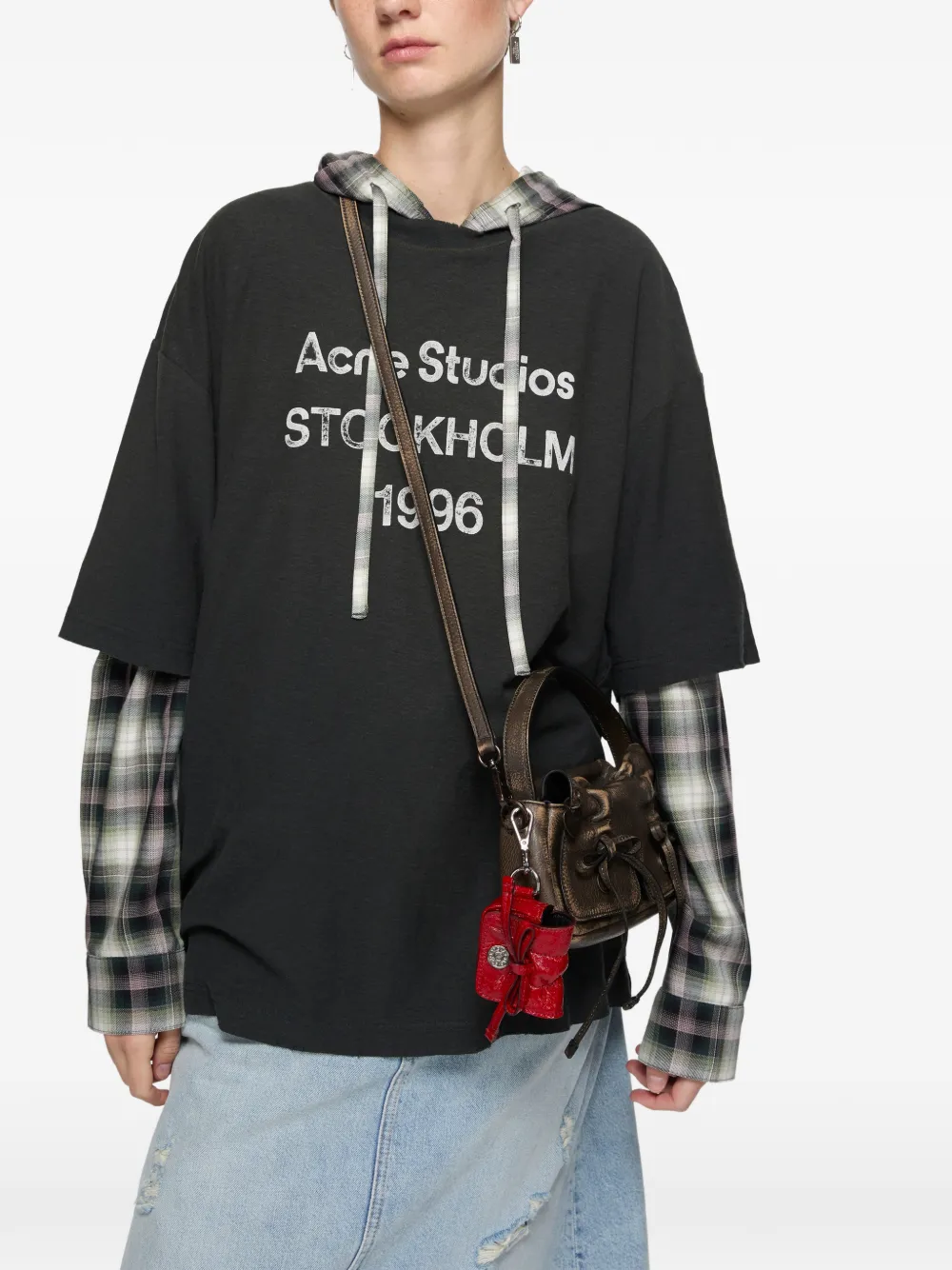 Acne Studios Koptelefoonhoesje met meerdere zakken Rood