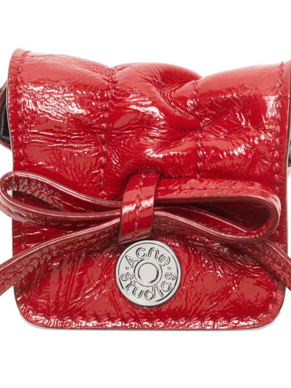 Acne Studios Koptelefoonhoesje met meerdere zakken Rood