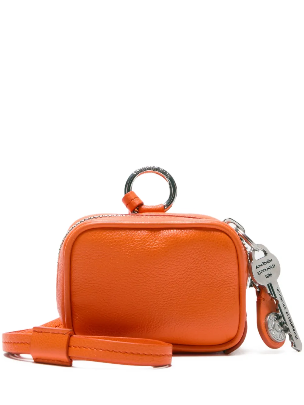 Acne Studios zip lanyard wallet - Arancione