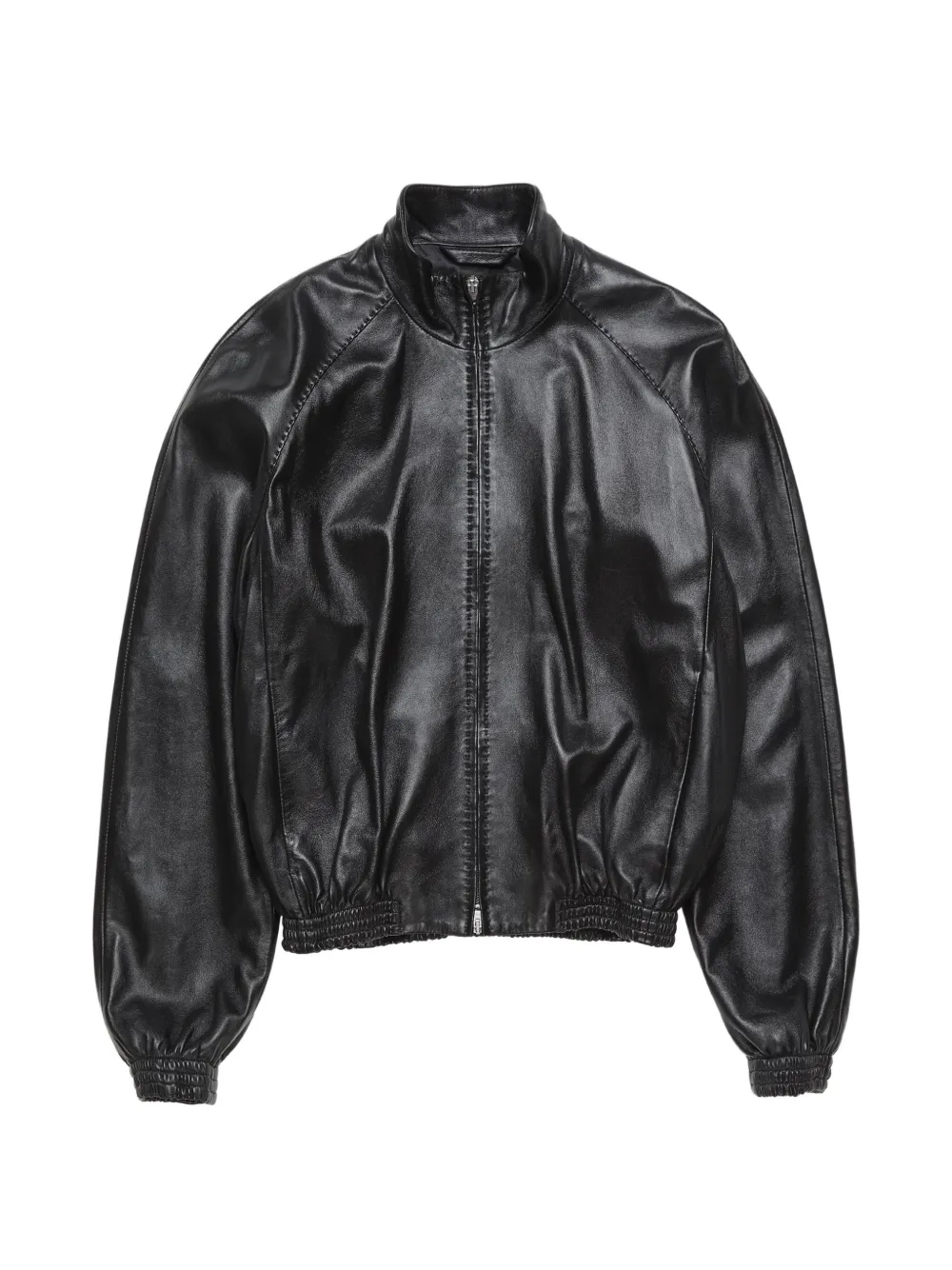 Acne Studios full-zip leather jacket - Nero
