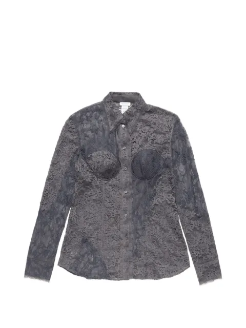 Acne Studios lace button shirt