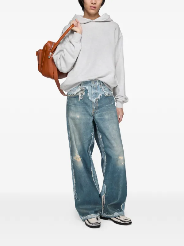 (本日まで)Acne Studios ルーズフィットジーンズ トロンプルイユ Acne Studios トロンプルイユ ジーンズ | ブルー | FARFETCH JP