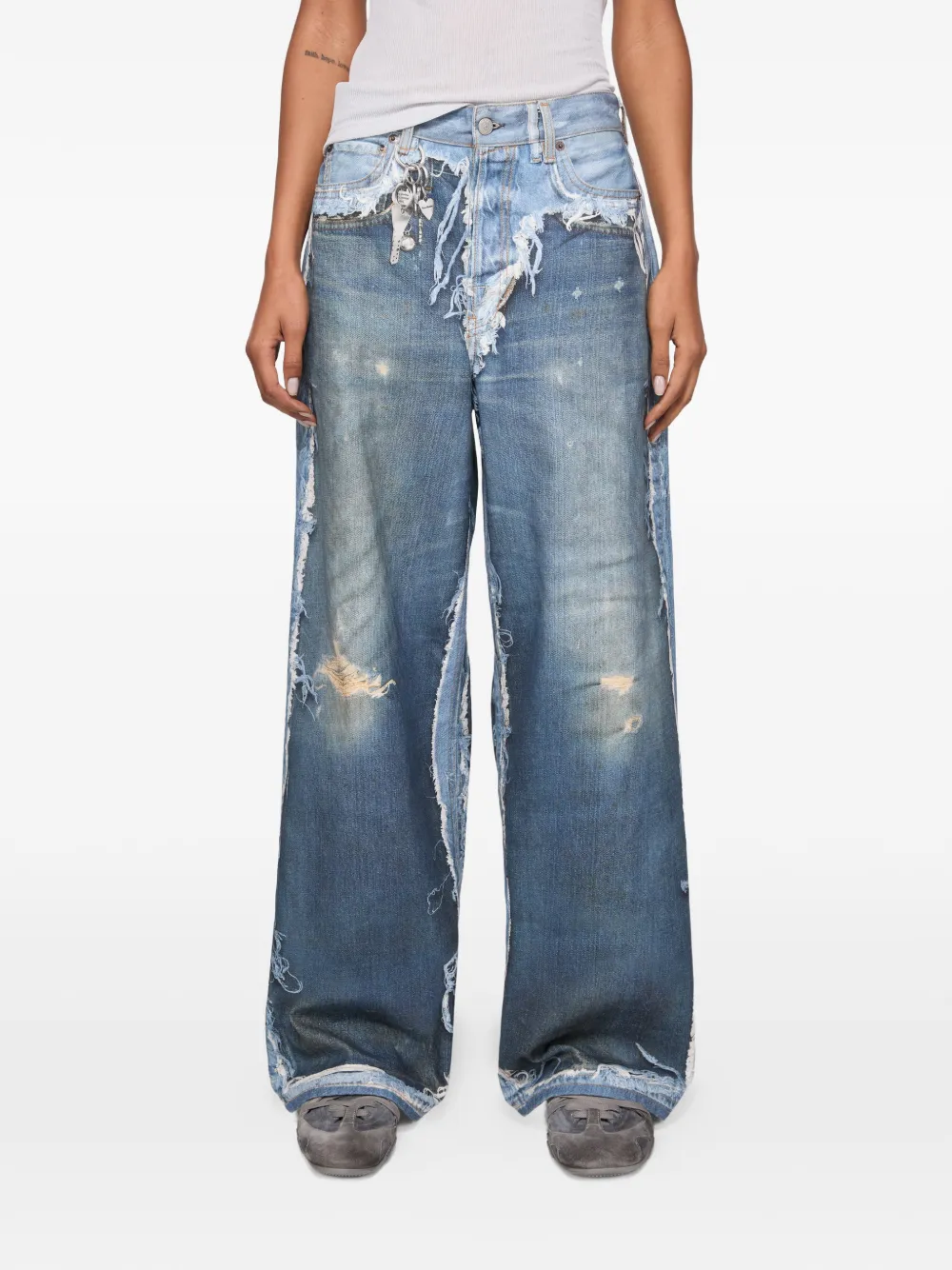 Acne Studios トロンプルイユ ジーンズ | ブルー | FARFETCH JP