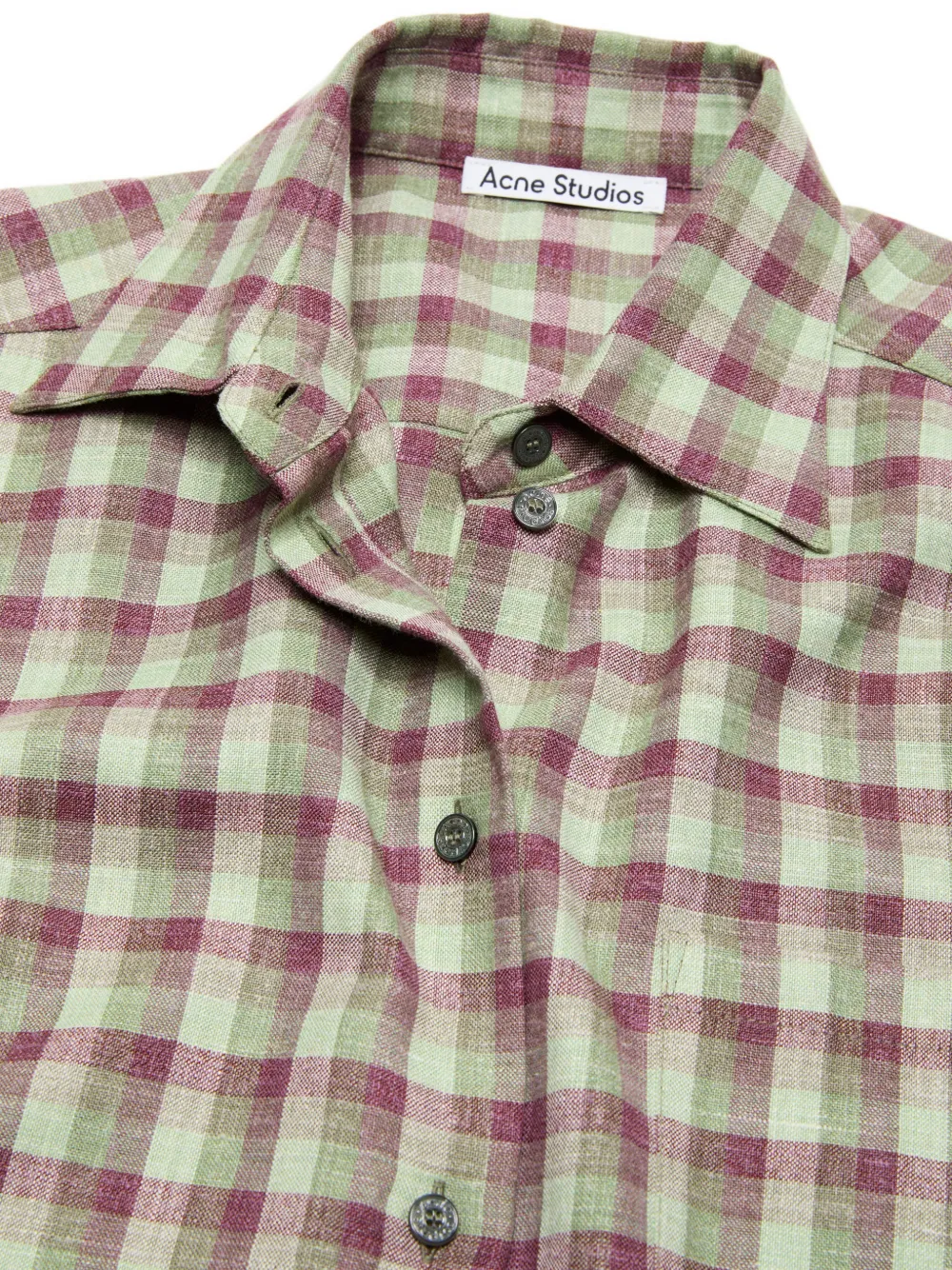 Acne Studios Geruit blouse Groen