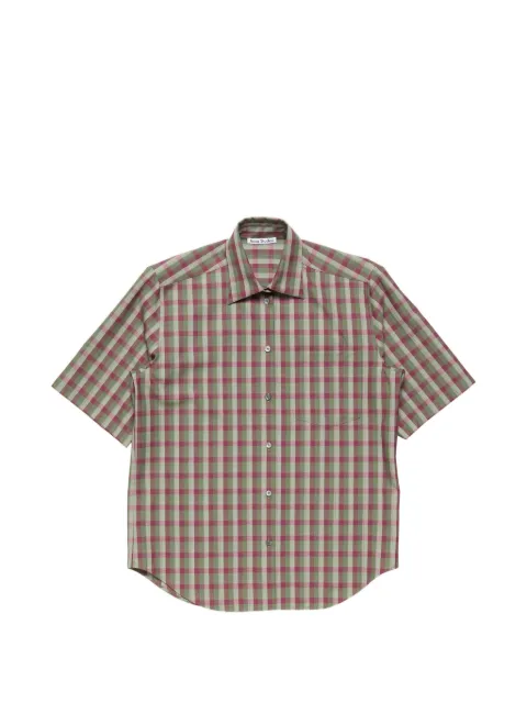 Acne Studios check button-up shirt