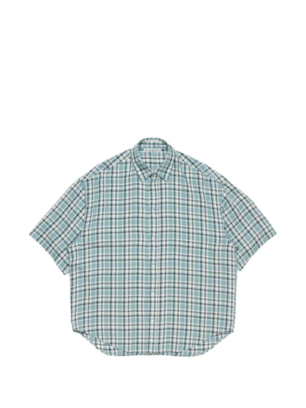 Acne Studios check short-sleeve shirt - Blau