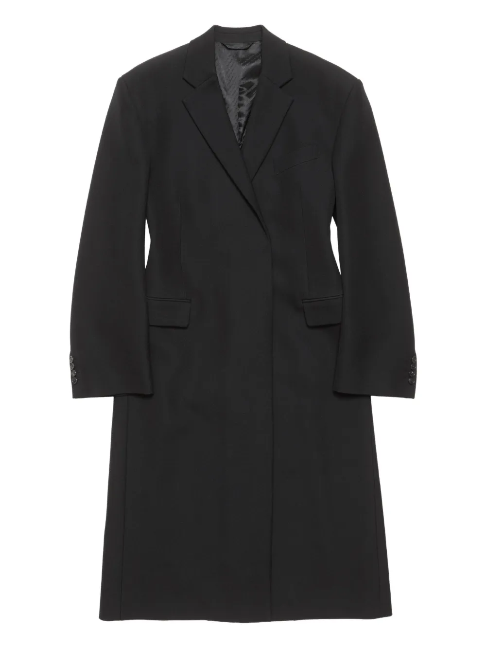 Acne Studios Wool Double-breasted Coat In Black