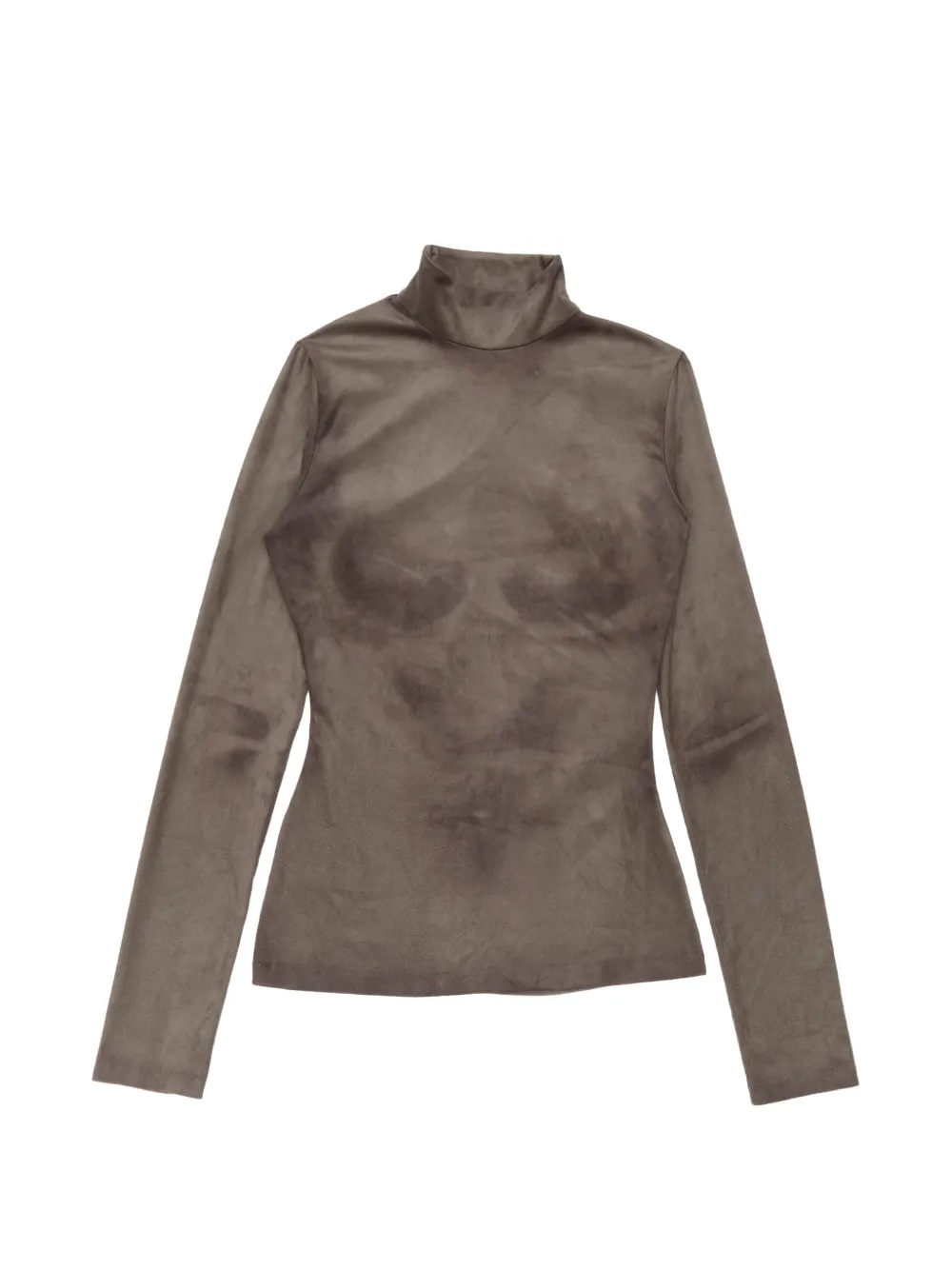 Acne Studios trompe l'oeil high-neck top - Marrone