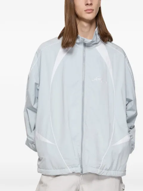Acne Studios logo-embroidered panelled jacket