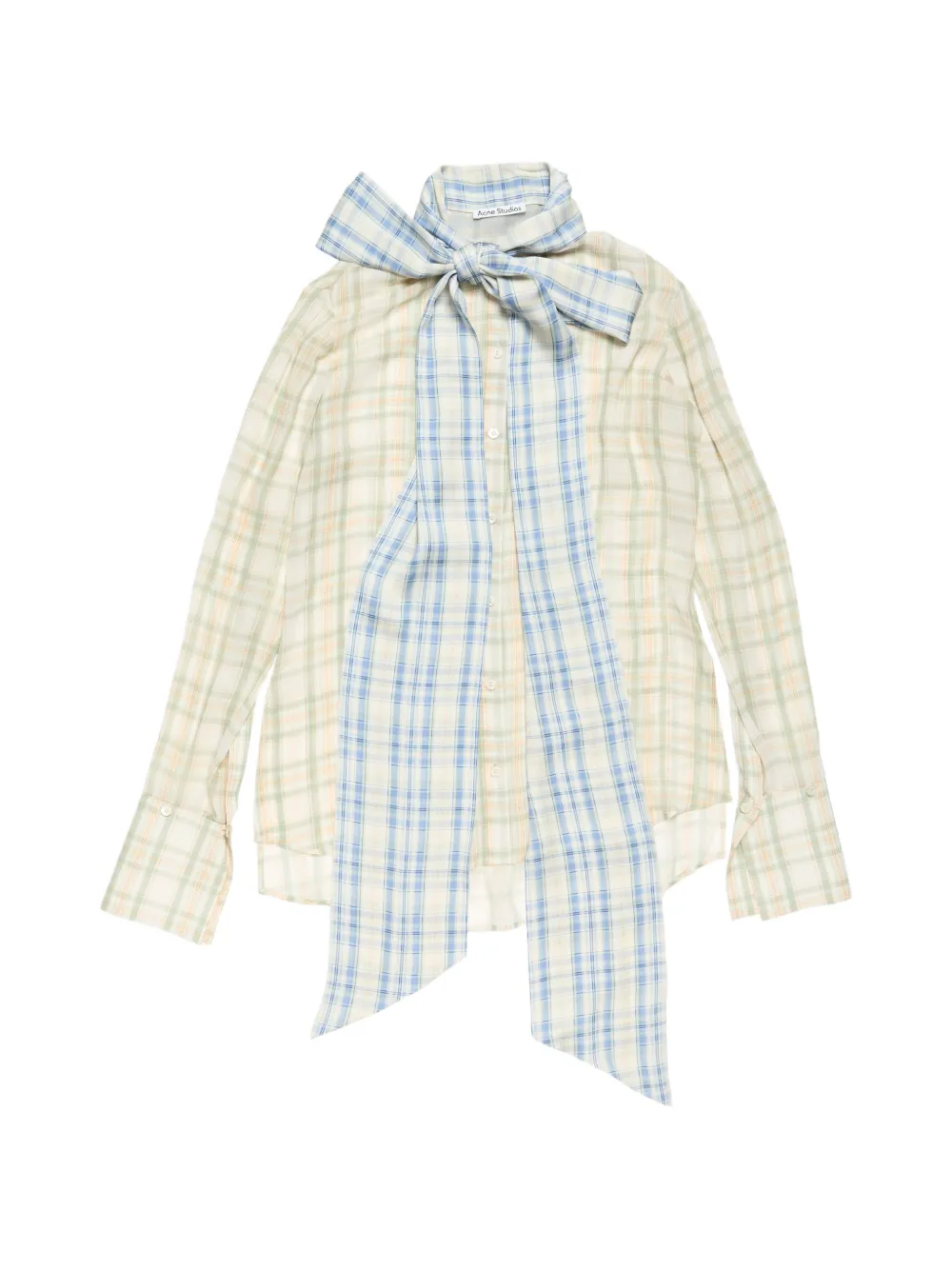 Acne Studios Check-pattern Shirt In Neutral