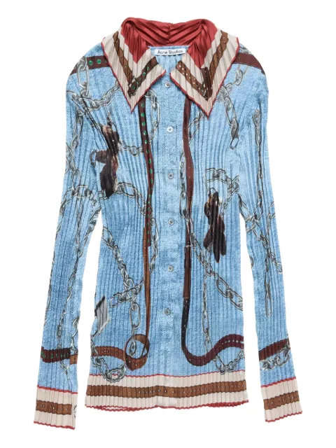 Acne Studios plissé trompe-l'oeil blouse