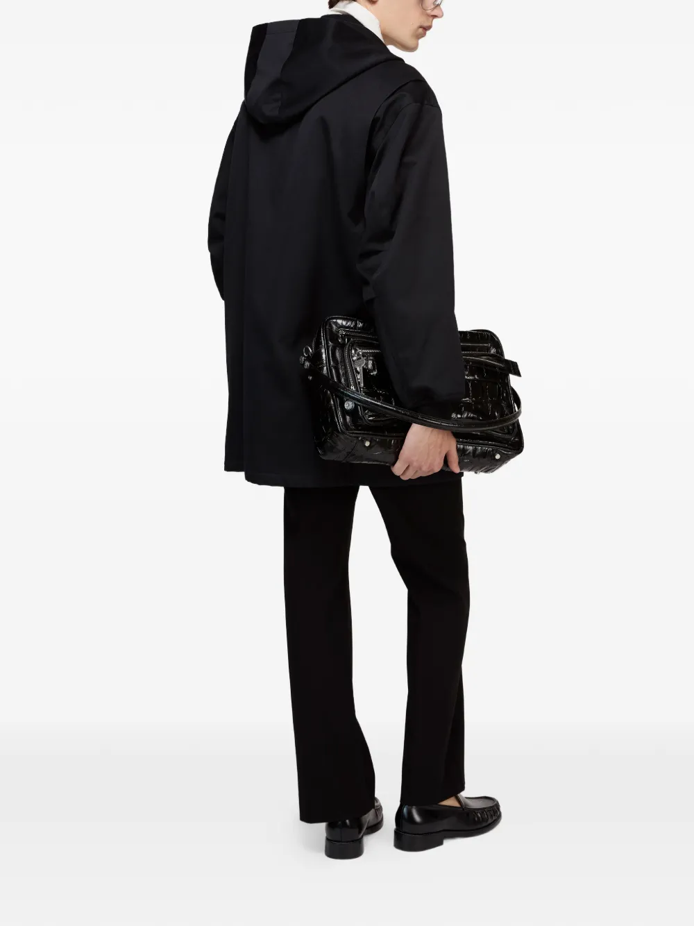 Acne Studios Jas met capuchon Zwart