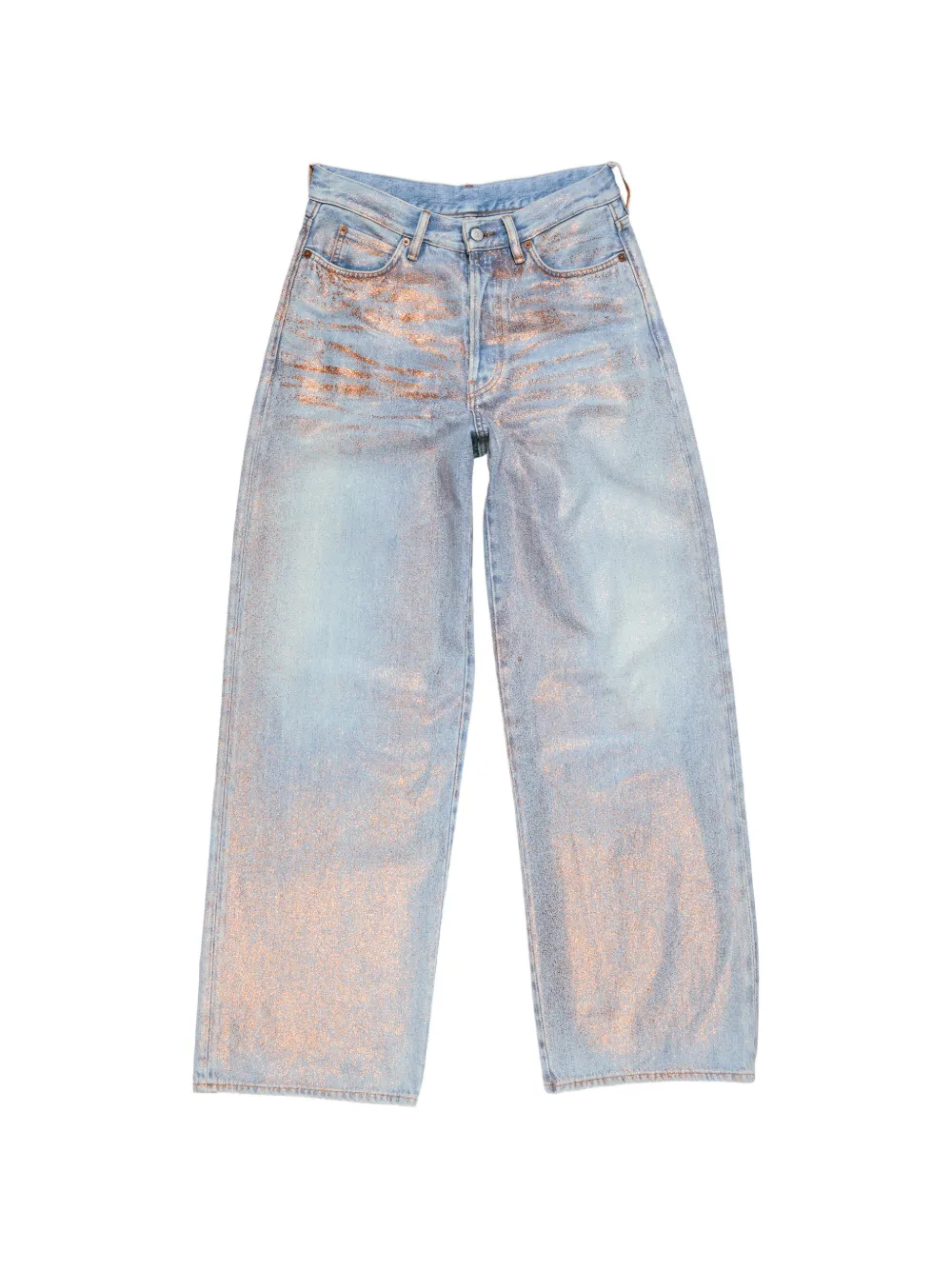 Acne Studios loose glitter jeans - Blu