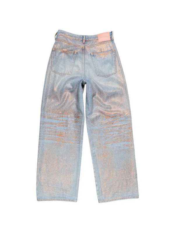 Acne Studios グリッタージーンズ | ブルー | FARFETCH JP