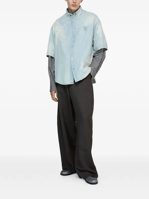 Acne Studios デニムシャツ | ブルー | FARFETCH JP