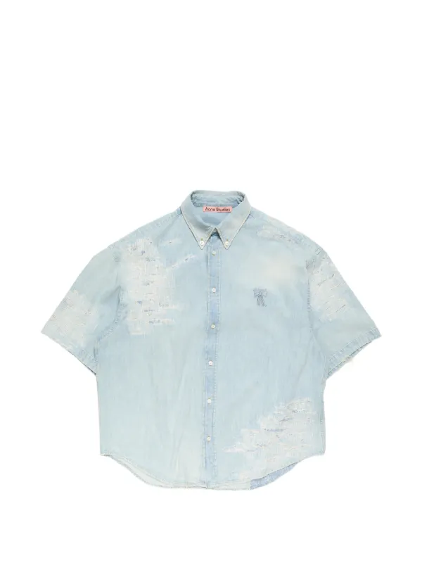 Acne Studios デニムシャツ | ブルー | FARFETCH JP