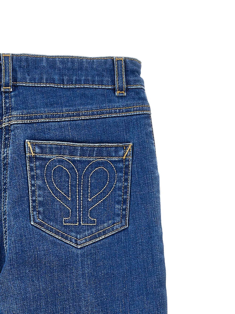 Philosophy Di Lorenzo Serafini Kids Jeans met riemlussen Blauw