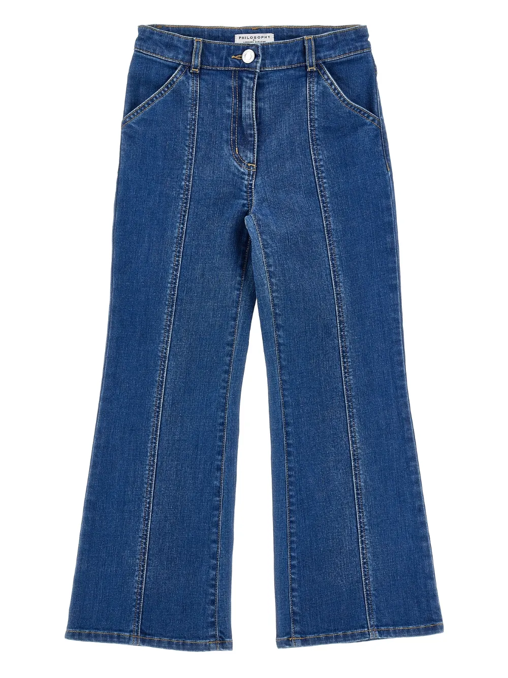 Philosophy Di Lorenzo Serafini Kids Jeans con passanti per cintura - Blu