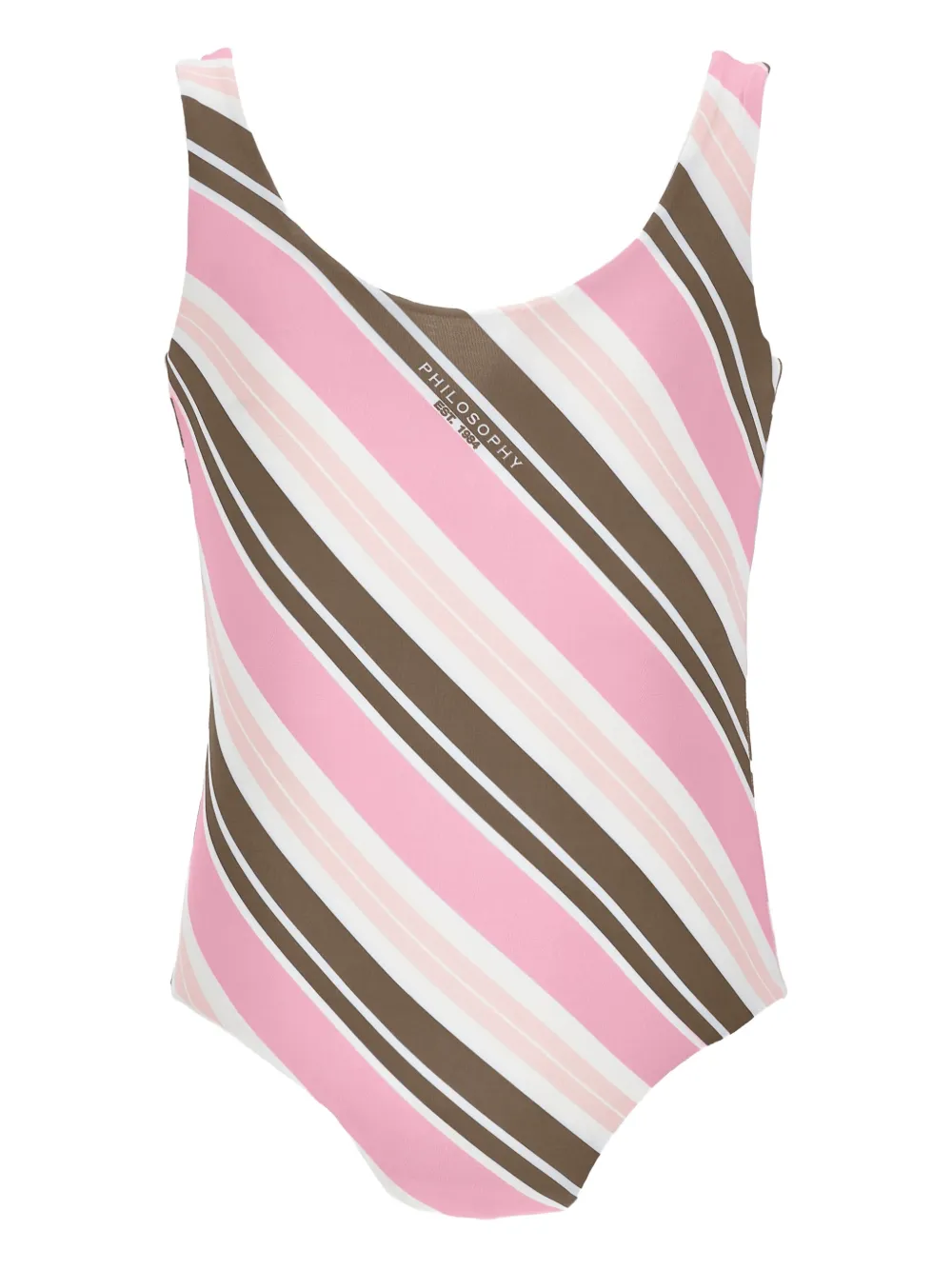 Philosophy Di Lorenzo Serafini Kids Costume da bagno a righe - Rosa