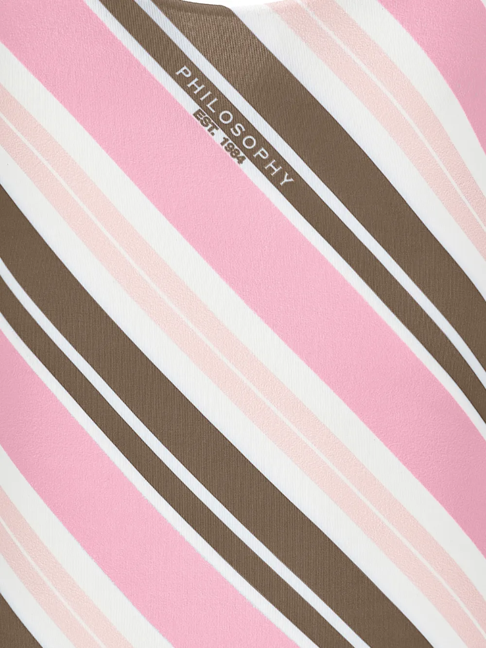  Philosophy Di Lorenzo Serafini Kids Striped-pattern Swimsuit - Pink 