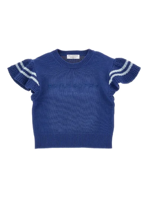 Philosophy Di Lorenzo Serafini Kids top con dobladillo de volantes