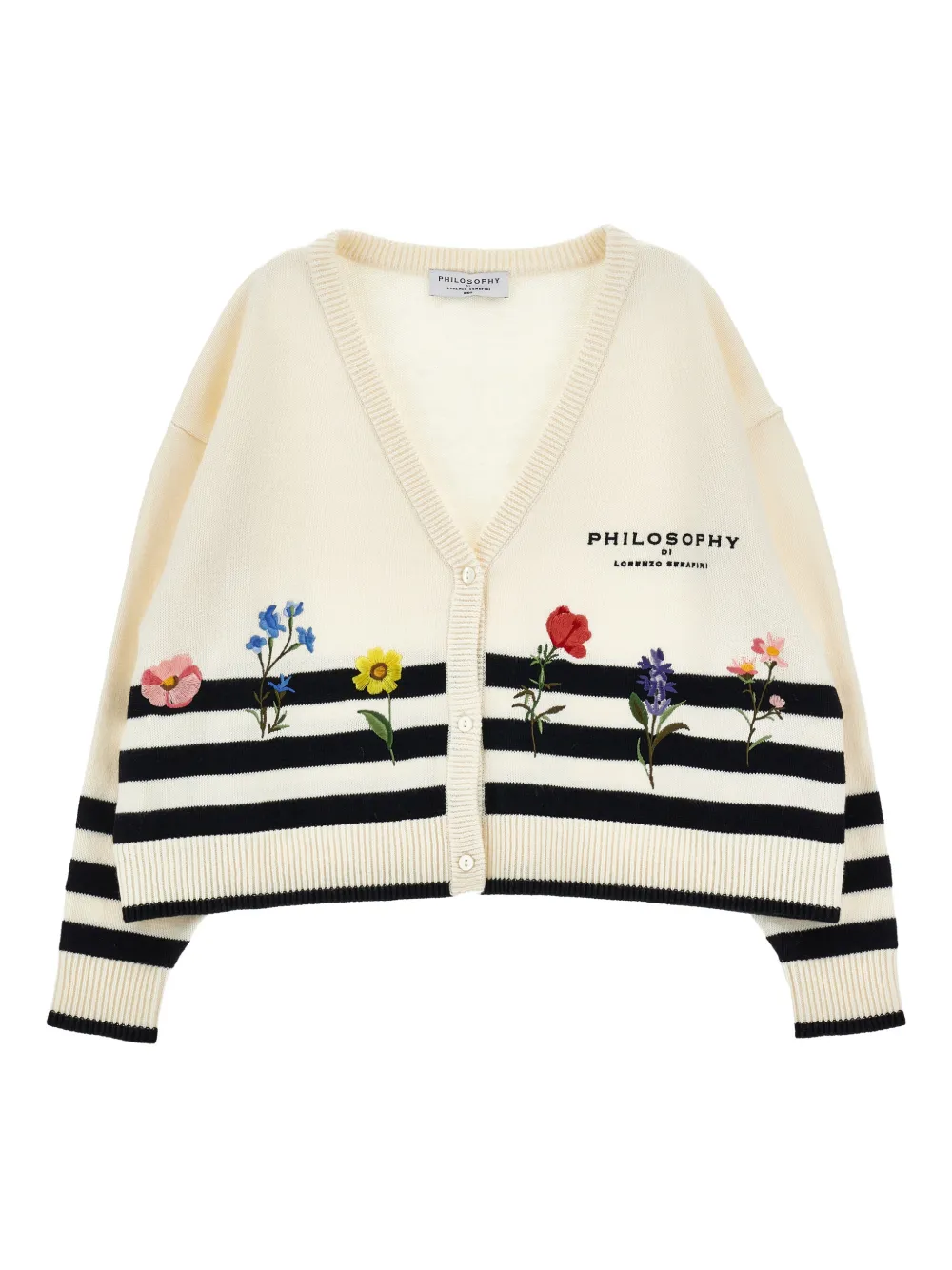 Philosophy Di Lorenzo Serafini Kids Cardigan con scollo a V - Toni neutri