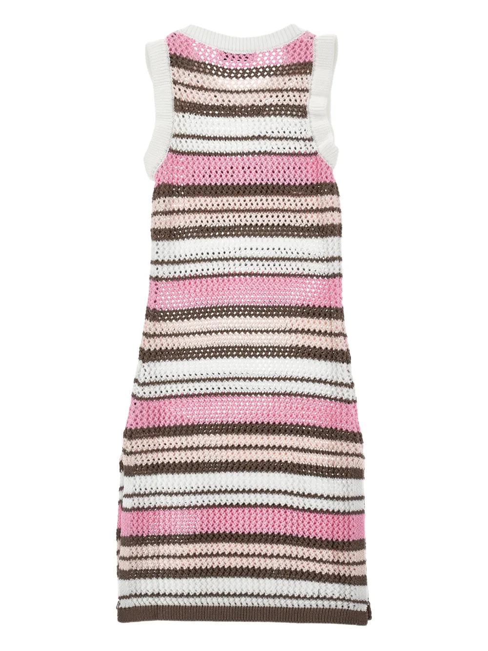 Philosophy Di Lorenzo Serafini Kids Gestreepte jurk Wit