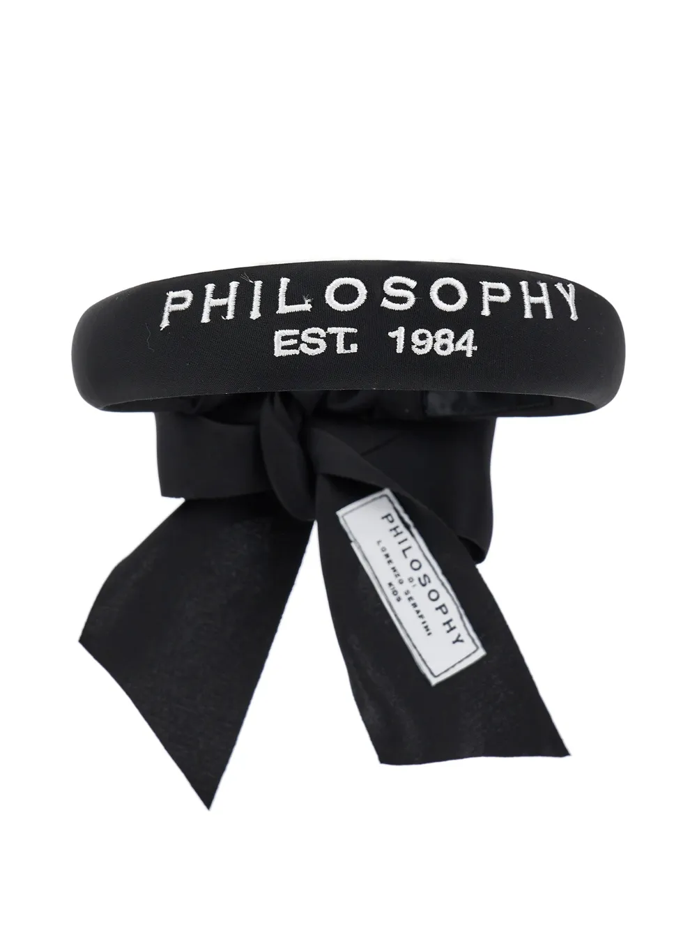 Philosophy Di Lorenzo Serafini Kids Haarband met striksluiting Zwart
